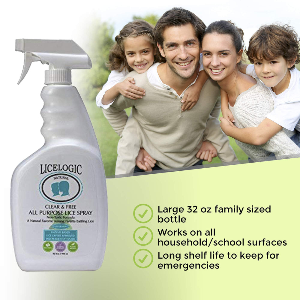 LiceLogic spray used on luggage and travel bags for cleanliness