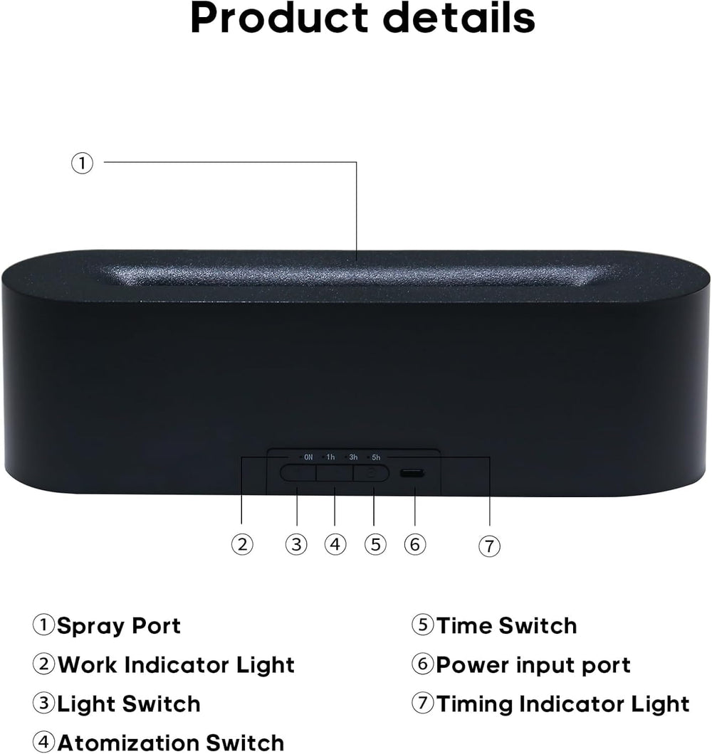 Liexopr fireplace diffuser three-in-one design combines humidifier and aroma with light.
