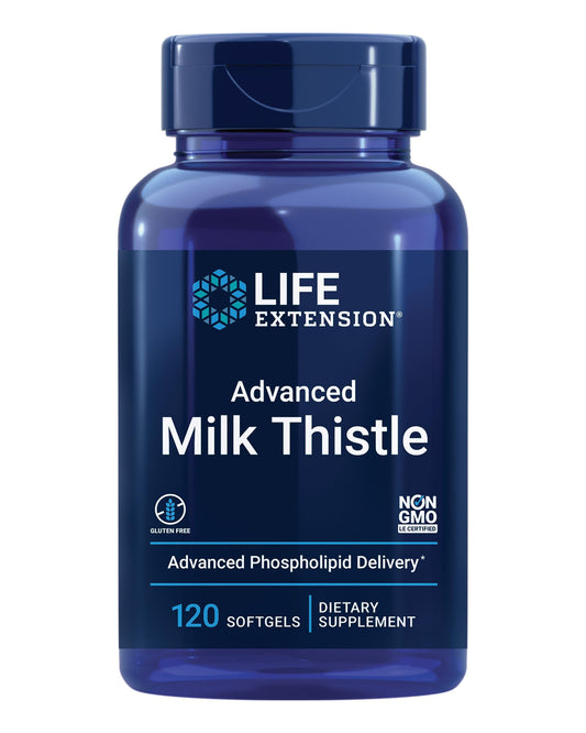 Life Extension Advanced Milk Thistle bottle front for liver health support