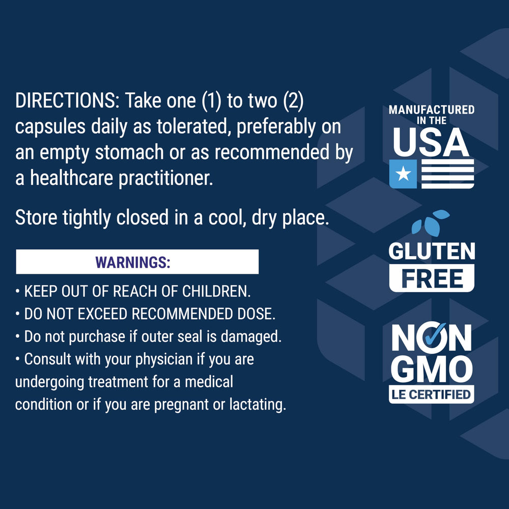 Life Extension bottle label highlights oxidative stress support benefits.