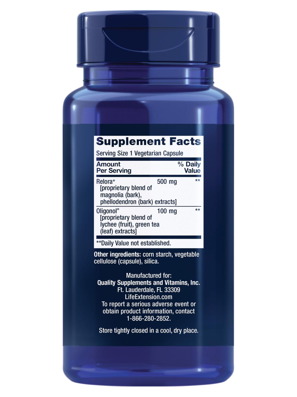 Life Extension Cortisol-Stress Balance capsules illustrate plant-based relief for a healthy stress response.