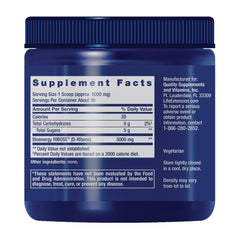 Life Extension D-Ribose powder blends smoothly into liquids for versatile use