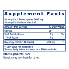 Life Extension D-Ribose powder dissolves in hot or cold drinks for versatile use