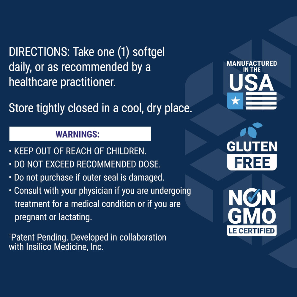 Non-GMO certification mark shown on GEROPROTECT carton.
