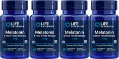Life Extension Melatonin 6 Hour Release bottle supports steady night rest.