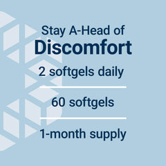 Life Extension Migra-Eeze with ginger signals balanced support for head comfort.