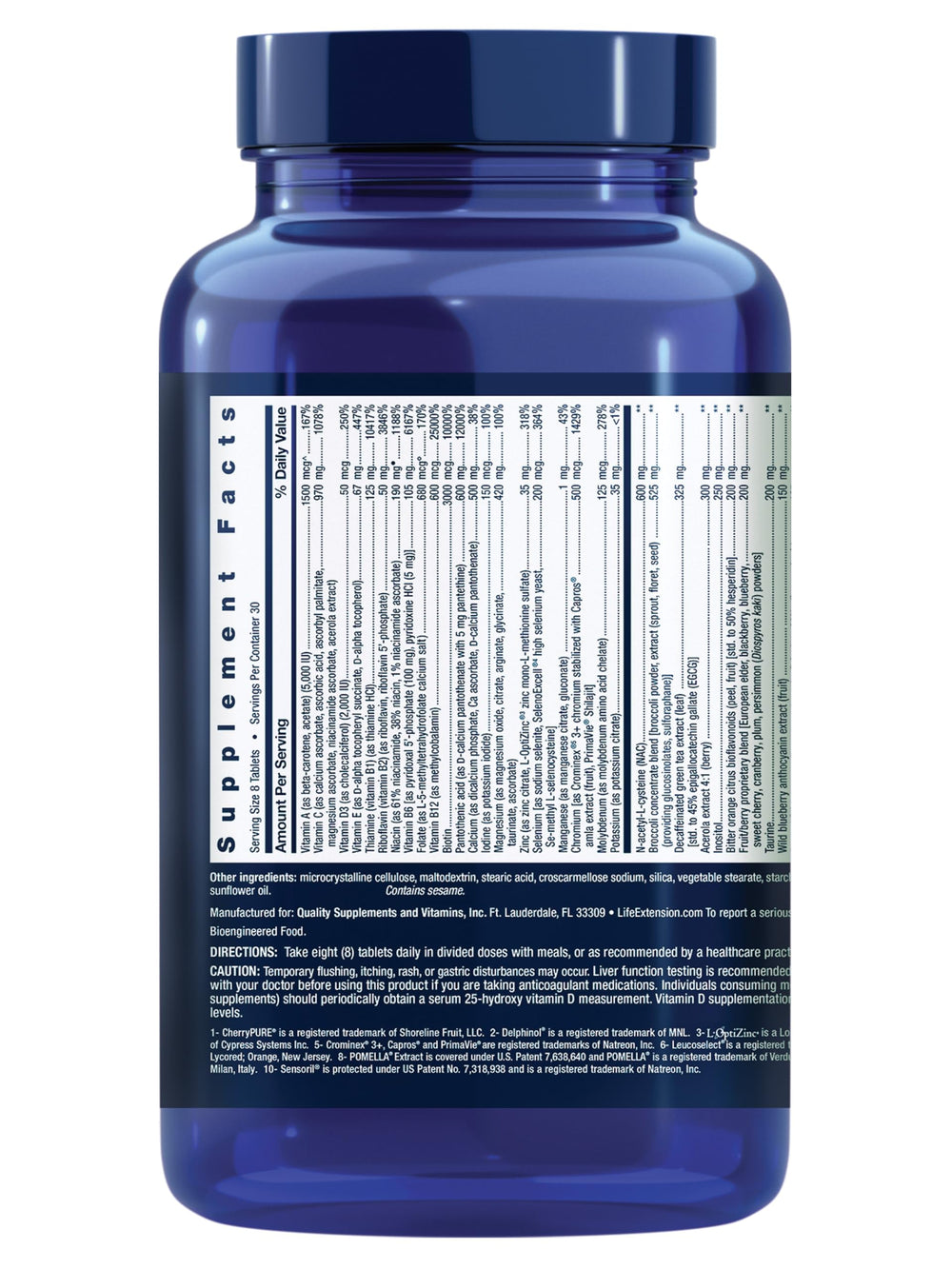 Life Extension Mix tablets gluten-free label emphasizing allergen-friendly daily nutrition