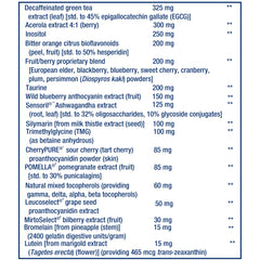 Life Extension Mix tablets showing nutrition label to highlight USA manufacture