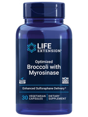 Life Extension Optimized Broccoli bottle front – convenient once-daily dose for sulforaphane support.