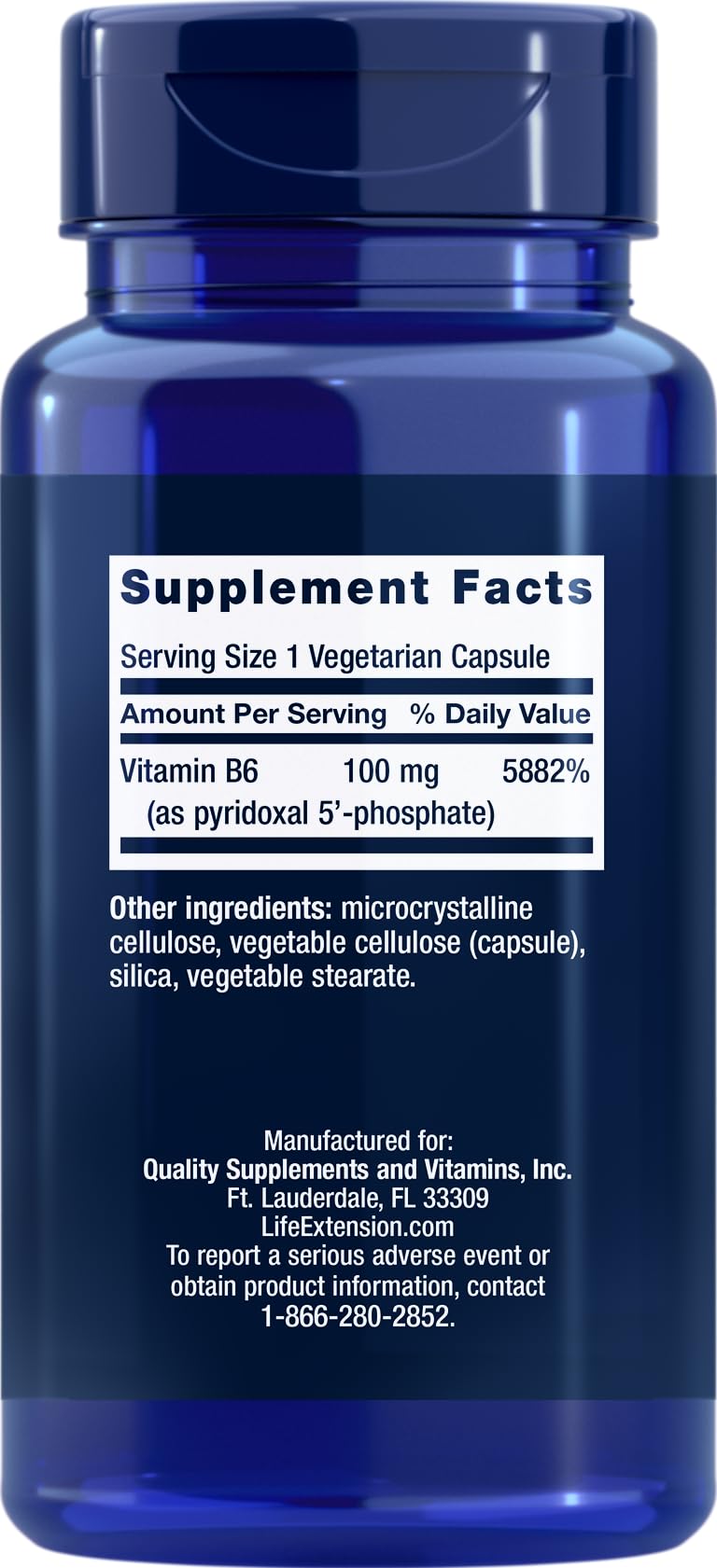 Life Extension P5P capsules closeup showing individual capsules for metabolism support