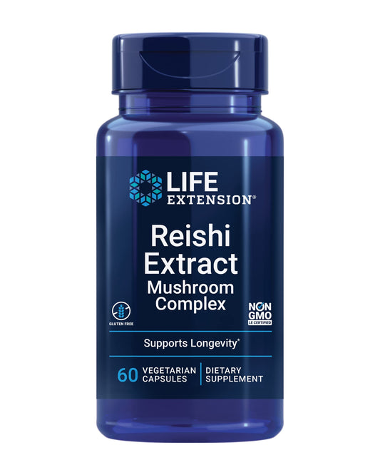 Life Extension Reishi Extract bottle showing daily immune support potential