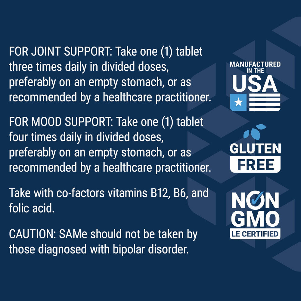 Life Extension SAMe enteric-coated pill demonstrates gentle, reliable absorption