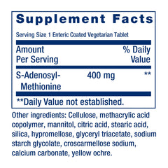 Close-up of enteric coating detail on Life Extension SAMe tablets for digestion protection.