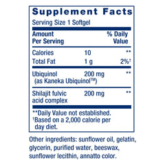 Life Extension CoQ10 label emphasizes 200 mg ubiquinol and antioxidant support.