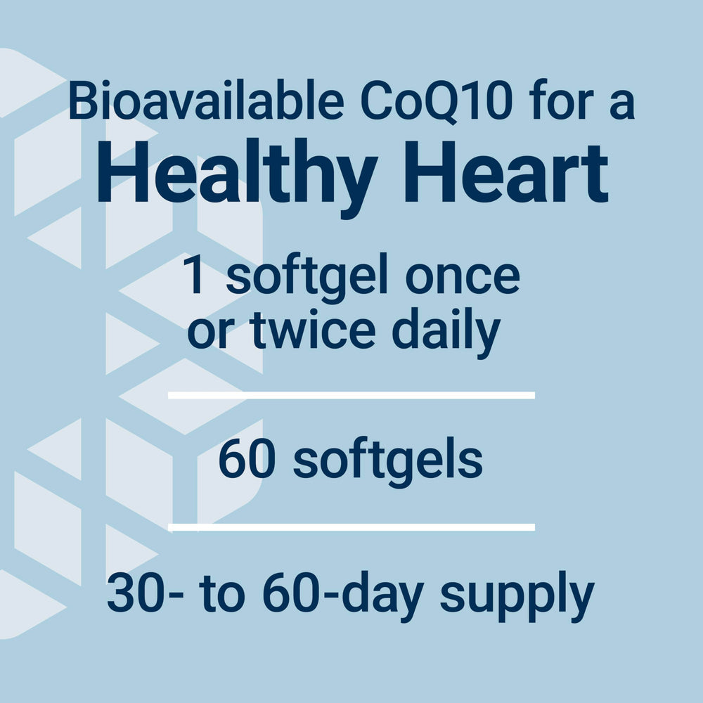 Life Extension Super Ubiquinol CoQ10 antioxidant defense visual implies protection.