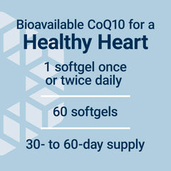 Life Extension Super Ubiquinol CoQ10 antioxidant defense visual implies protection.