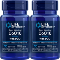 Life Extension Super Ubiquinol CoQ10 with PQQ bottle supports cellular energy