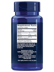 Life Extension Super Ubiquinol CoQ10 softgel close-up highlights bioavailability.