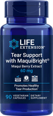Life Extension Tear Support MaquiBright bottle for daily eye comfort.