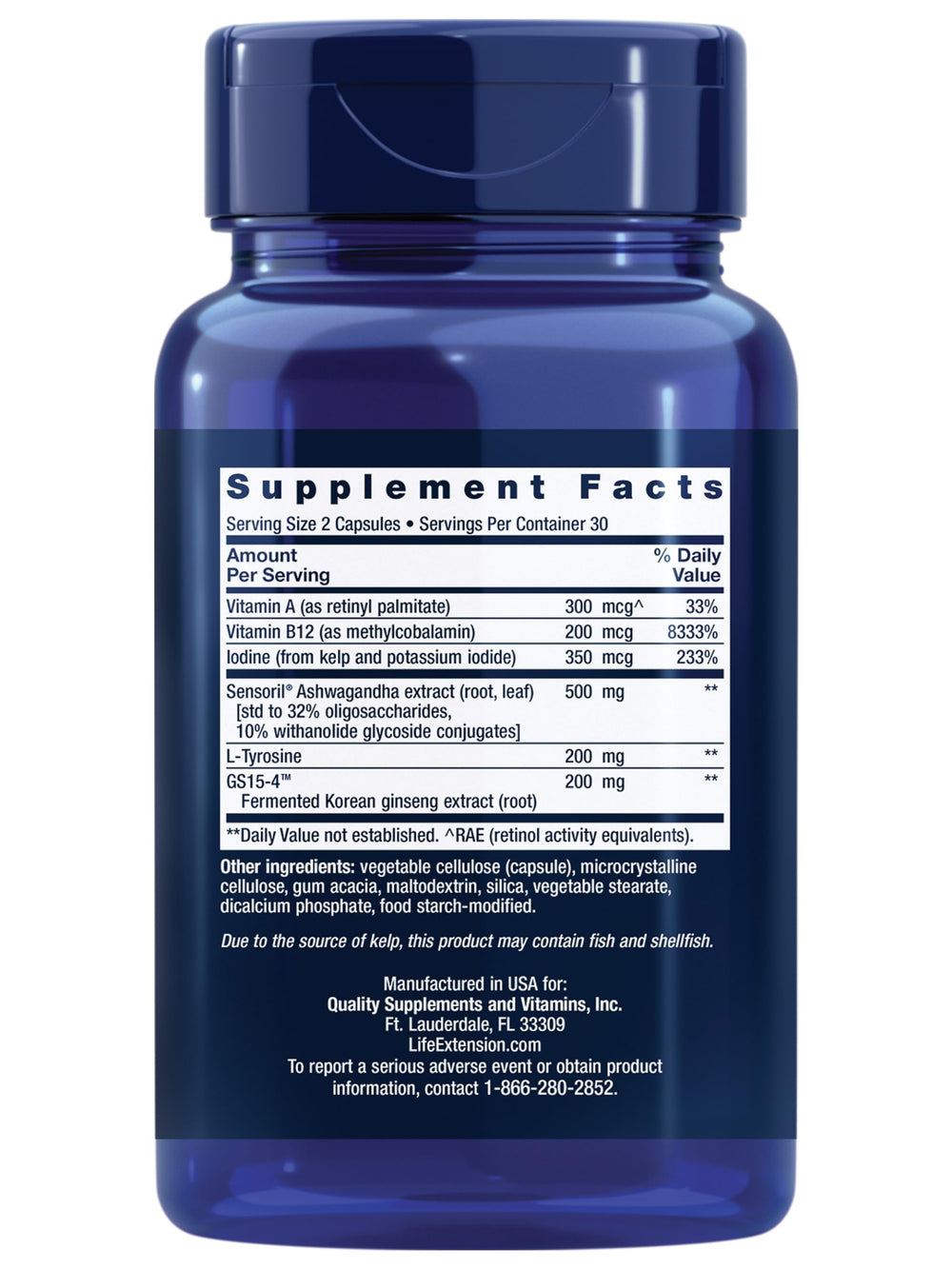 Life Extension Thyroid Support Complex capsules close-up for daily use