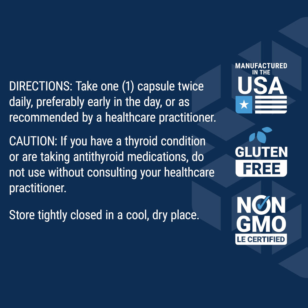 Life Extension Thyroid Support Complex gluten-free and non-GMO seal close-up