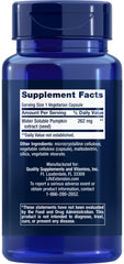 Life Extension water-soluble pumpkin seed extract capsules for convenient daily use.