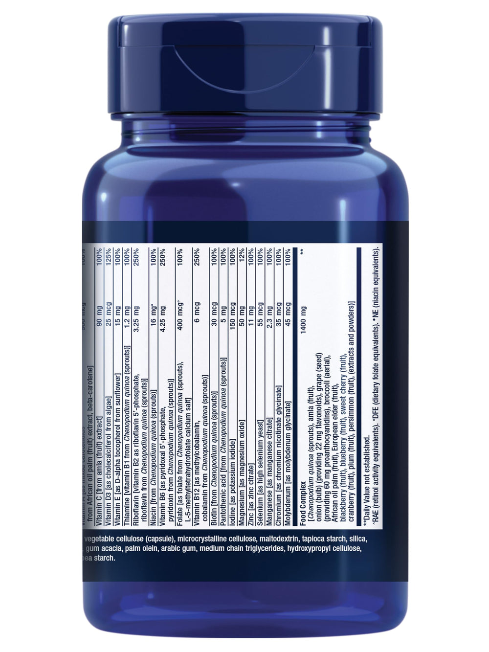 Life Extension Whole Food Multivitamin bottle pour showing easy daily use