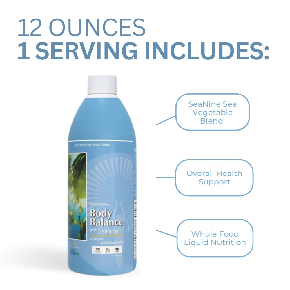 Life Force Body Balance honey with sea vegetables illustrating natural energy support