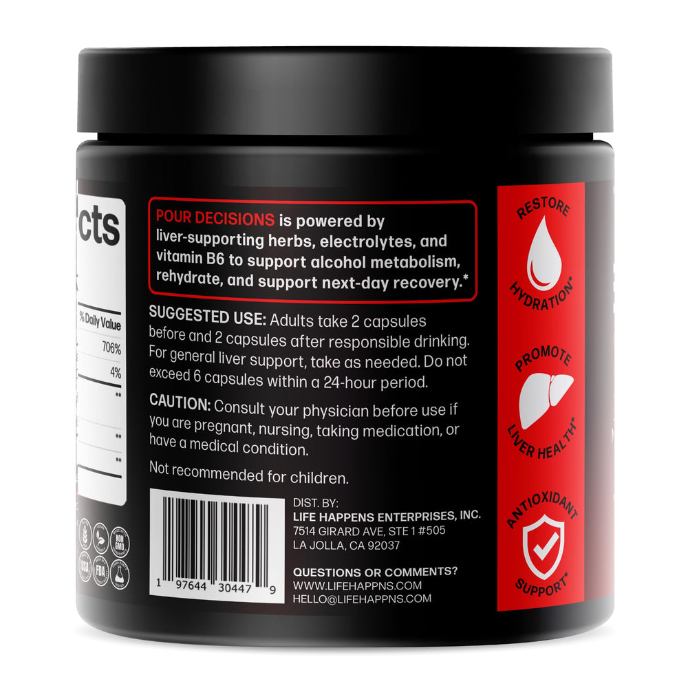 Life Happns after-party wellness concept with convenient capsules.