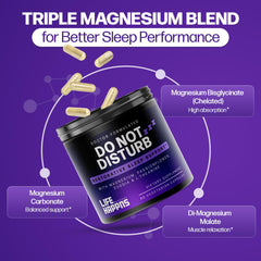 Life Happns Be Ready magnesium capsules closeup showing gentle relaxation