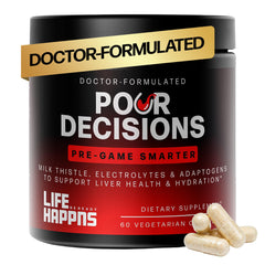 Life Happns Liver Support capsules ready for daily wellness and hydration.