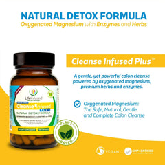 Life Infused Cleanse Infused Plus ingredients including dandelion root shown.