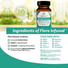 Life Infused Flora Infused Probiotics capsule with 13 strains for digestive balance