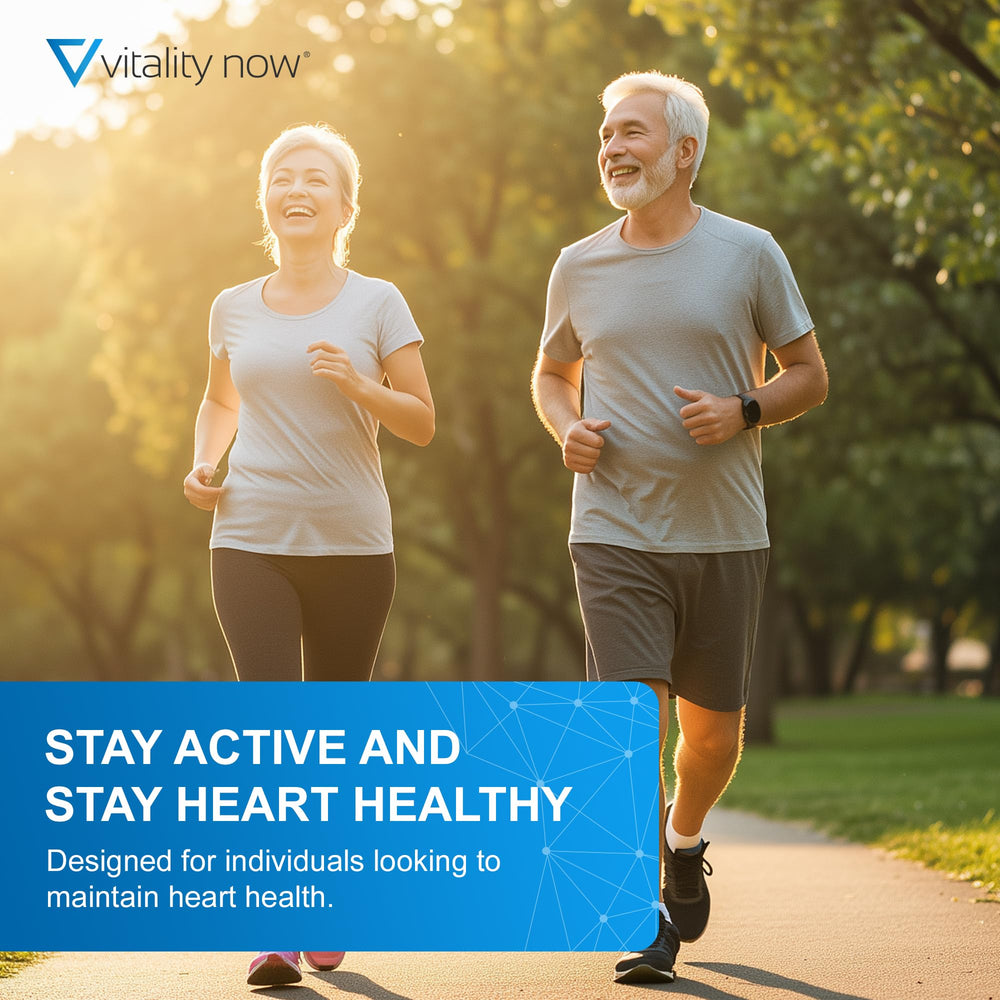 Vitality Now Life Pulse capsules highlighting CoQ10 for cardiovascular wellness