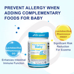 Life-Space 1g dosing spoon shown for easy daily administration.