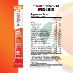 LIFEAID FITAID Energy GO zero sugar formula supports keto-friendly daytime energy