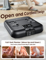 Lifechill full-foot massage coverage targeting heels and toes for cohesive relief.