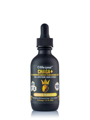 Life Cykel Chaga Kakadu Plum tincture bottle highlighting double extraction potency for daily vitality.
