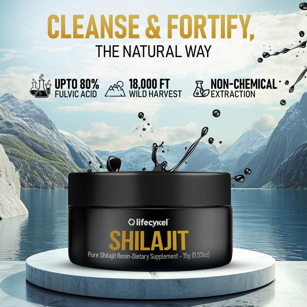 Life Cykel Shilajit Resin in US lab setting for safety verification.