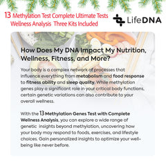 LIFEDNA family 3-pack includes 135+ wellness reports for personalized plans.