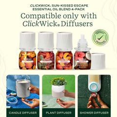 Sun-Kissed Escape four-blend collection shown for mood brightening options.