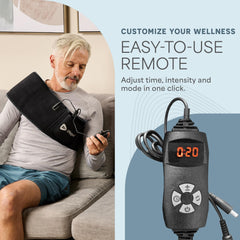 LifePro Allevared Belt folded into compact design for travel.