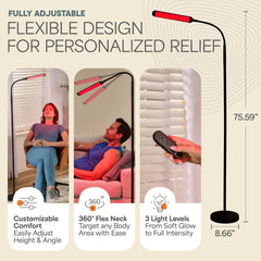 LifePro Lumaglow dual head design for versatile light and therapy