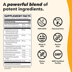 LifeSeasons Adrenal-T capsules in a coffee-break setting for sustained energy