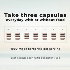 LifeSeasons Berberine bottle front emphasizing clean label and 90 capsules.