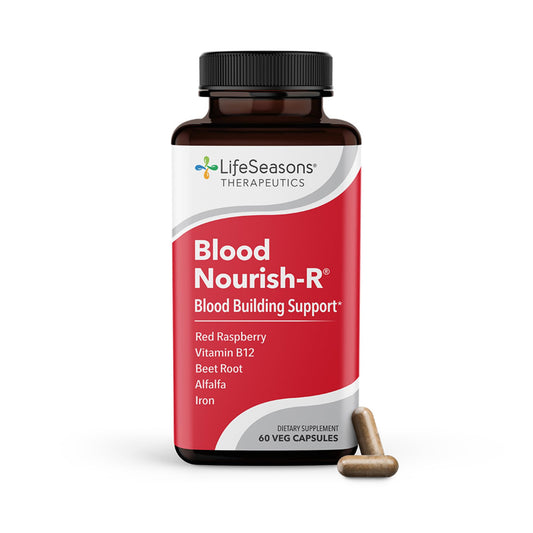 LifeSeasons Blood Nourish-R iron capsules for gentle iron support and daily energy