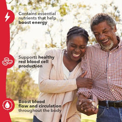 LifeSeasons Blood Nourish-R label details highlighting beetroot and B12 ingredients.