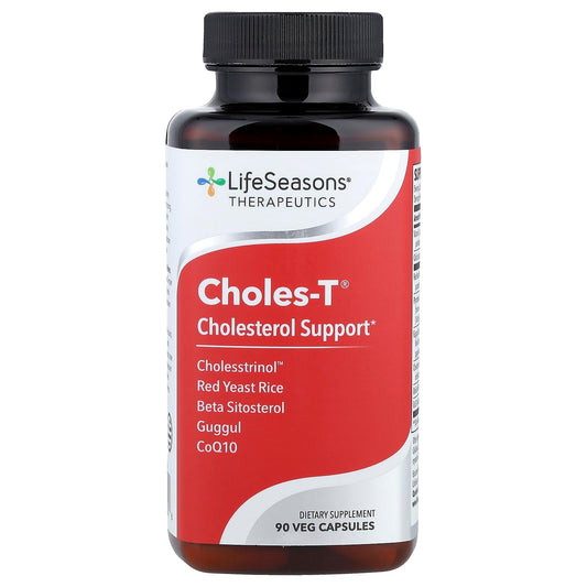 LifeSeasons Choles-T bottle of capsules supports heart and liver health