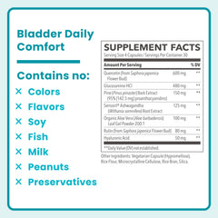 LifeSeasons Femetry bladder daily comfort GMP facility view signaling quality standards.