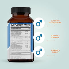 LifeSeasons Masculini-T capsules dispensed for daily stamina and vigor.